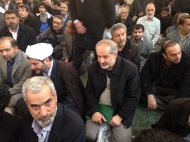 اعلائی استاندار اسبق ایلام و معاون سیاسی اش در مراسم ترحیم مادردکتر احمدی نژاد