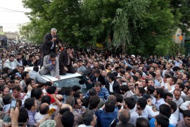 استقبال مردمی از دکتر احمدی نژاد درهمدان