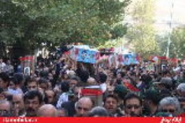 مردم ایلام شهیدان زرگوشی و مرادحاصلی را بدرقه کردند