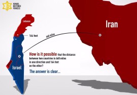‍ مرزهای نامتقارن ایران و اسراییل